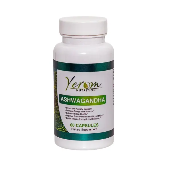 Ashwagandha - Stress Support, Enhance Sleep Quality, Boost Mood, 60 Capsules Healthcare Fitness Edible Supplement Dietary Natural Dietary Natural Dietary Natural