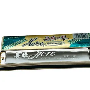Vintage Hero Harmonica 48 Holes Made In Shanghai China