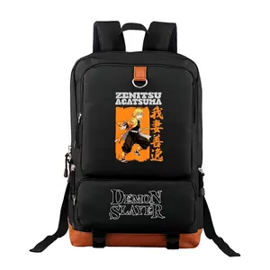 Demon Slayer Trendy Youth Backpack – Travel & School Bag,Laptop Backpack  Perfect for Commuting, Camping & Daily Use, Durable Large-Capacity Design, Best Gift for Boys & Girls 11.4''*18.1''