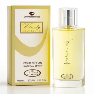 Windy Perfume Spray for Men by Al Rehab (50 mL/1.65 Fl Oz) - Lightweight Long-Lasting Aromatic Spray, Fresh Daily-Wear Fragrance