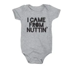 Newborn Onesies  I CAME FROM NUTTIN' Ver 2, Cute Baby Onesie, Baby Shower Gift, Grandparent Baby Announcement Onesie, Baby Clothes, Coming Home Cute Outfit, Funny Baby Onesie BodySuit, Gift for kids, Gift for new moms