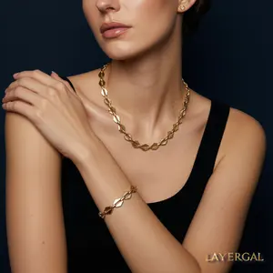 LG001 Radiant Link Choker Necklace/Bracelet  hand made fashion jewelery