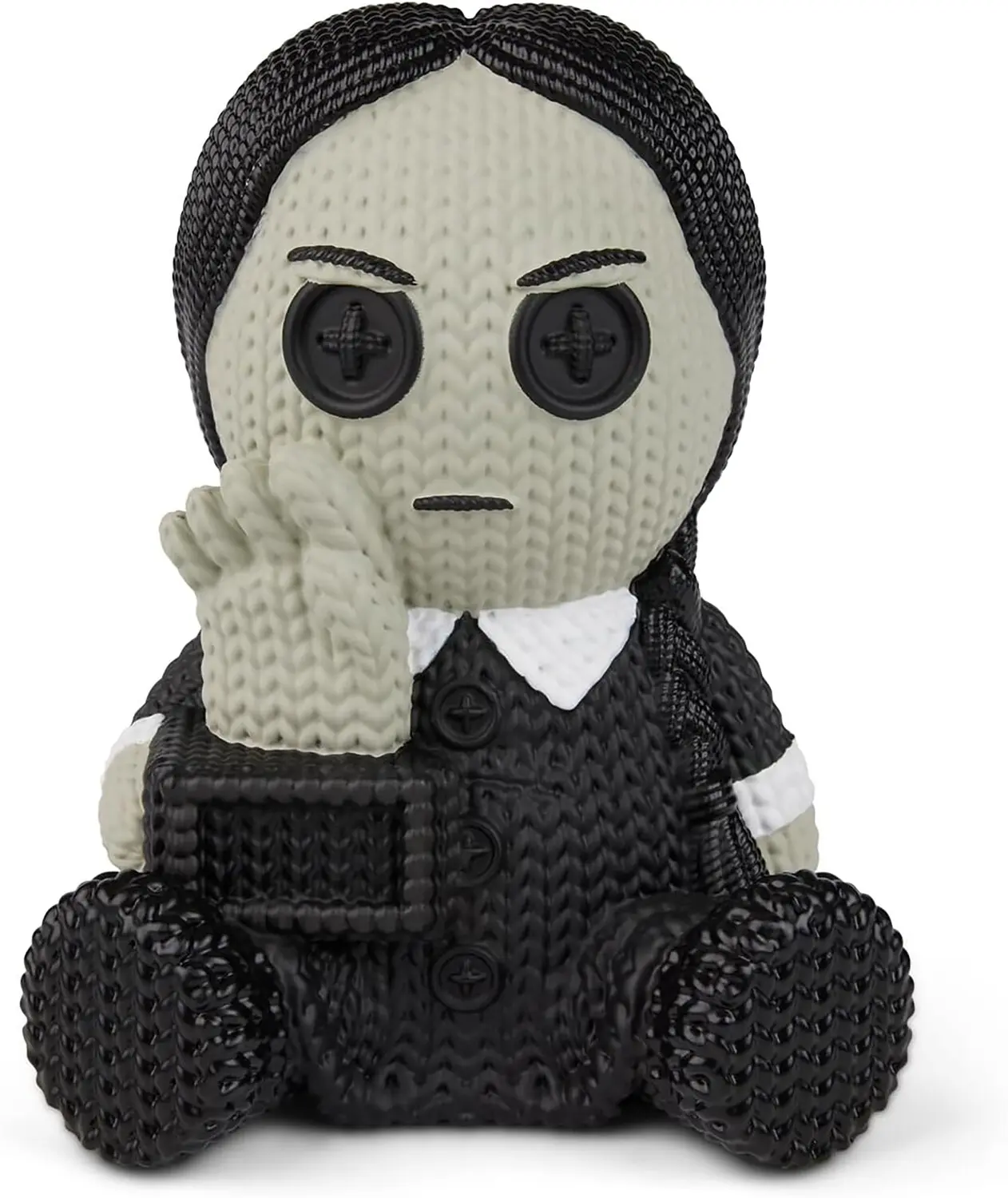 The Addams Family - Wednesday Addams with Thing Vinyl Figure – Handmade by Robots  [COLLECTIBLES] Vinyl Figure, Collectible