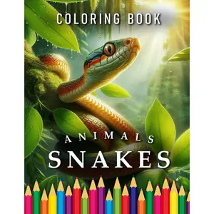 Snakes | Coloring Book: For Adults & Children | The perfect Gift for Animal Lovers (Animals | Coloring Books) Paperback – October 3, 2024