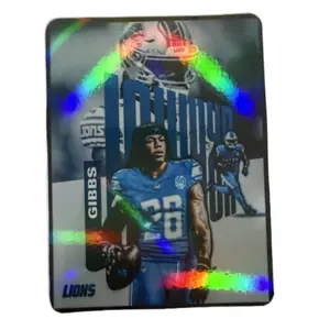 HOLO Jahmyr Gibbs Detroit Lions Football Card - Amazing Shiny Card with Unique Design for Detroit Lions Fans stellar crown