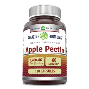 Amazing Formulas Apple Pectin Supplement | 1400 Mg per Serving | 120 Capsules | Non-GMO | Gluten-Free | Made in USA