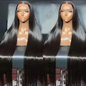 Straight Cambodian hair 13x4 Lace front wig 180% Density
