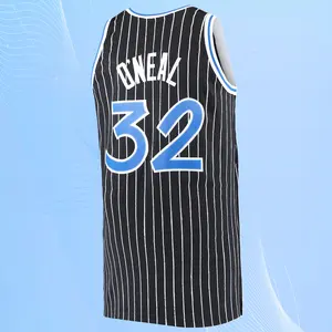 Shaquille O'Neal Men's Classic-Design Sleeveless stitched Retro Basketball Jerseys Black shirt