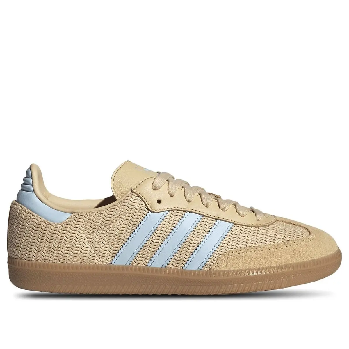 Adidas Originals Women's Samba OG Sports Sneakers in Core Black / Sand Strata / Sky Tint - JR8168, Classic, Casual Wear, Jr8168 Code, Lace-Up, Three Stripes