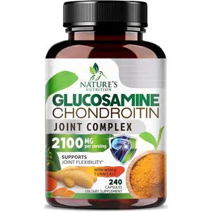 Glucosamine Chondroitin MSM Joint Support Supplement for Joint Mobility and Cartilage Support For Men and Women Triple Strength Glucosamine Supplements with Turmeric and Boswellia Daily Strength and Flexibility Formula Advanced Bone Wellness Blend
