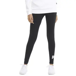 PUMA Womens Essentials Logo High Waist Leggings Casual - Black
