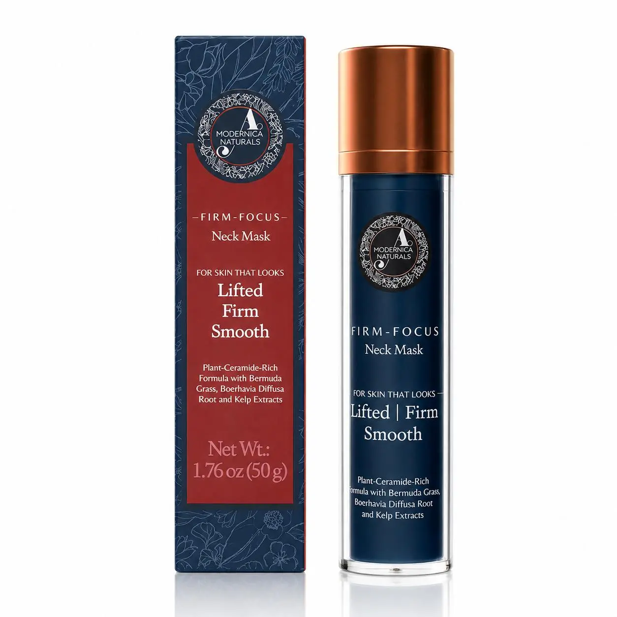 Firm-Focus Neck Mask - Lifts, Firms, Smooths the look of Loose, Saggy Skin on the Neck, Jaw, Chin & Upper Chest - Focused Neck Firming Action with Phyto-Ceramides and Water Lily (Firm focus neck mask)