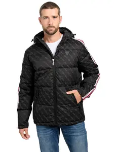 GUESS Male Eco Fusco Hooded Padded Jacket