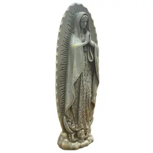 Virgen de Guadalupe platinada 16”