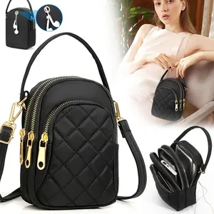 Crossbody Phone Bag Purse, Multi-layer Zipper Sling Shoulder Bag, - Suitable for Everyday crossbody bag Use, Travel & Shopping - Perfect Gift for Her