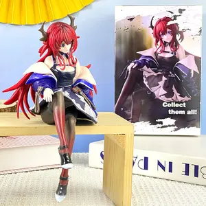 One Piece Arknights Surtr Figure, Sitting Pose with Red Hair & Horn Details，Arknights Surtr Action Figure, Premium Edition for Fans & Collectors，Surtr "Arknights" Figure, Arknights Merchandise with Detailed Outfit