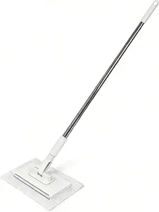 Mini Sweeper Mop No-Touch Dirty Cleaning Flat Dust Mop for Dry Wet Disposable Pads, Multi Surface Mop Floor Mopping and Sweeping Cleaning Head for House Wall Bathroom Toilet Corners Door Window