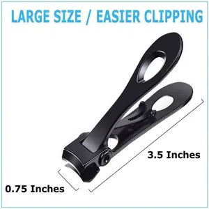 Extra Large Toe Nail Clippers For Thick Nails Heavy Duty Stainless Professional Toenail Clippers Heavy Duty Nail Clippers Jaw Opening, Long Handle For Men, Women Manicure Smooth Gift Cutics Steel Storage