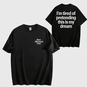 "Bare Minimum Club" Streetwear T-Shirt