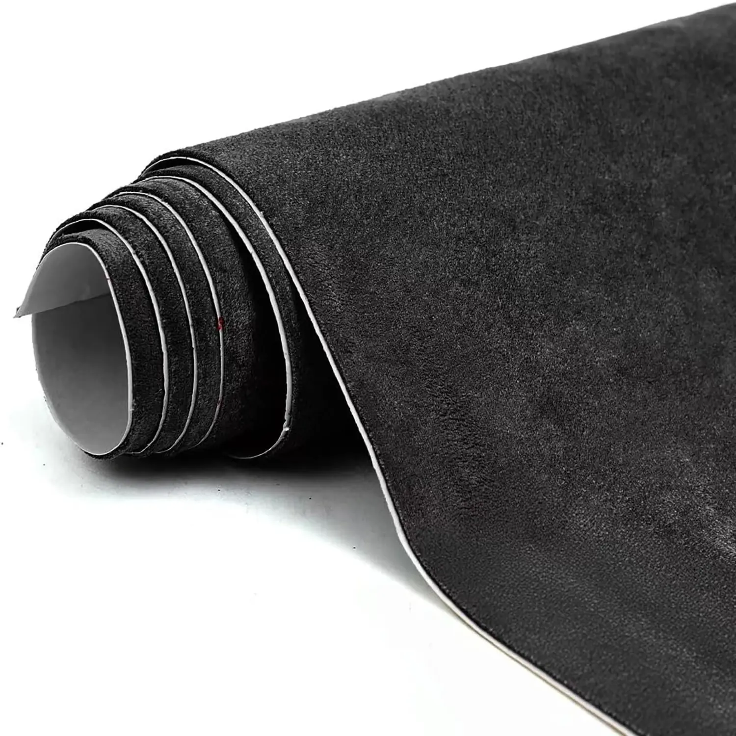 Suede Headliner Fabric - Black Suede Headliner wrap Interior Material for Car/Truck/SUV/RV Roof, Home Repair/DIY Headliner Material Automotive Headliner Fabric (Black, 12"×60“)