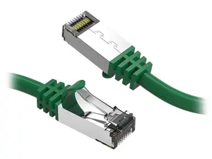 Nippon Labs Cat8 RJ45 2ft Ethernet Patch Internet Network LAN Cable, In/Outdoor, 26AWG, Shielded Latest 40Gbps 2000MHz, Weatherproof S/ftP -in Wall, Outdoor for Gaming/Router/Modem/PC/Switch (Green)