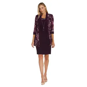 R&M Richards 9123 Short Mother of the Bride Dress
