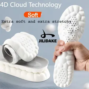 Jilidake 4D High Elastic Shock-Absorbing Sports Insoles — Cushioned “Cloud-Like” PU Full
