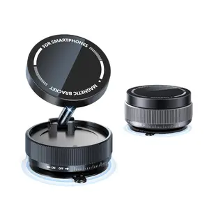 Phone holder car Super Strong Magnetic Car Mount - MagSafe Ready, Universal Fit (Works with  Vacuum Magnetic Multi-Mount - For Car, Gym & Bathroom,360° Adjustable Universal Mount - For Car, Gym & Bathroom