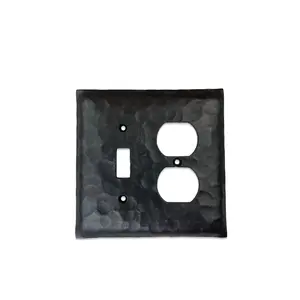 Rustic Farmhouse Iron Switch Plate Double Toggle/Duplex EPH56