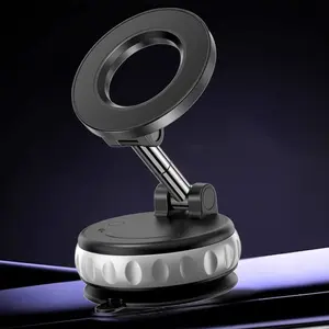 360° Rotating Magnetic Car Phone Holder – Strong Adsorption, One-Pull Pickup, No Interior Damage, Universal Mount Anywhere