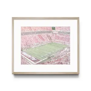 Bryant Denny Stadium Interior Print