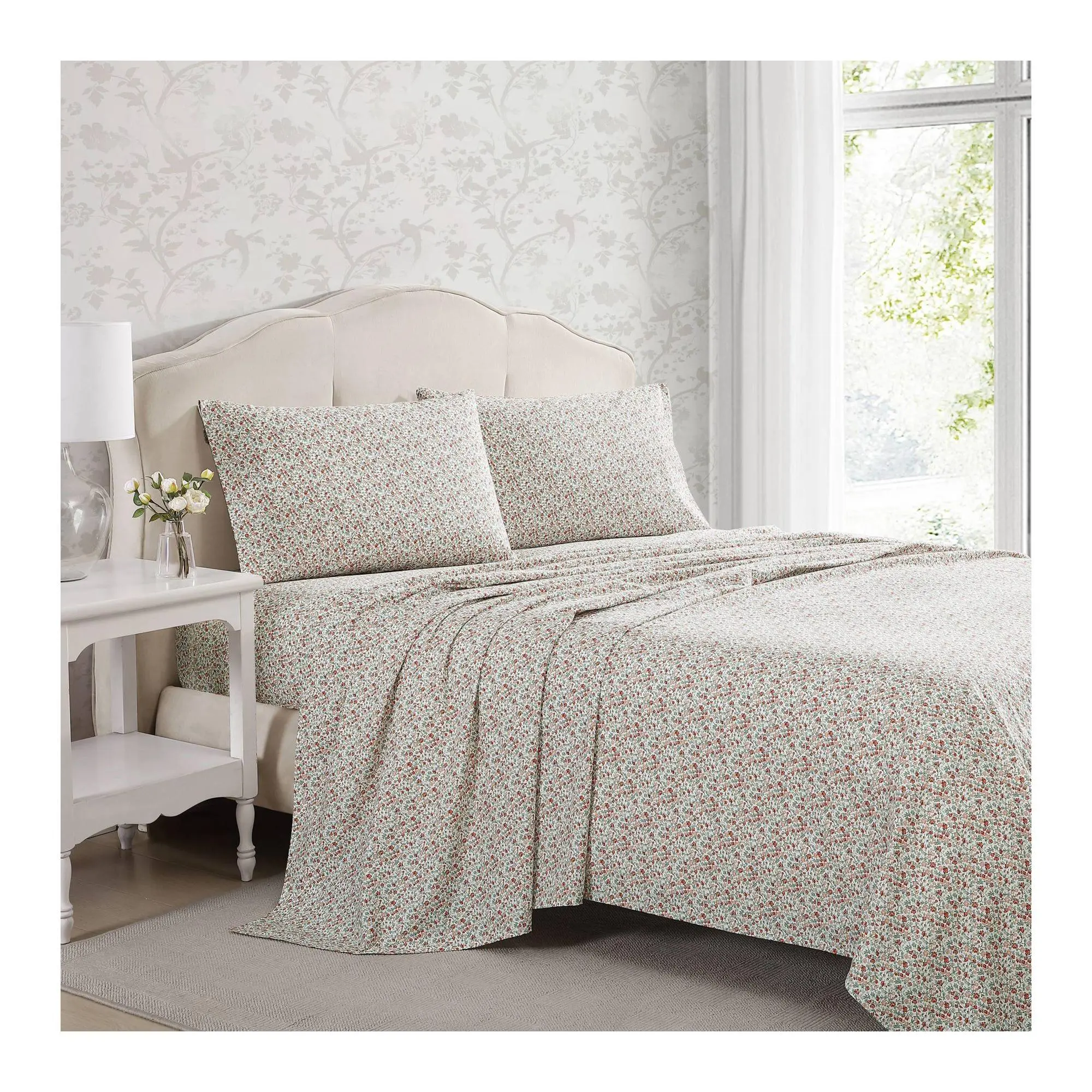 Laura Ashley Emogene Terracotta Full Sheet Set