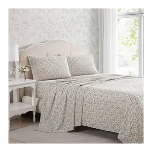 Laura Ashley Emogene Terracotta Twin Sheet Set