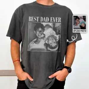 Comfort Colors Custom Photo Dad Shirt, Custom Photo Shirt for Dad Grandpa, Fathers Day Shirt, Father's Day Gift, For Man
