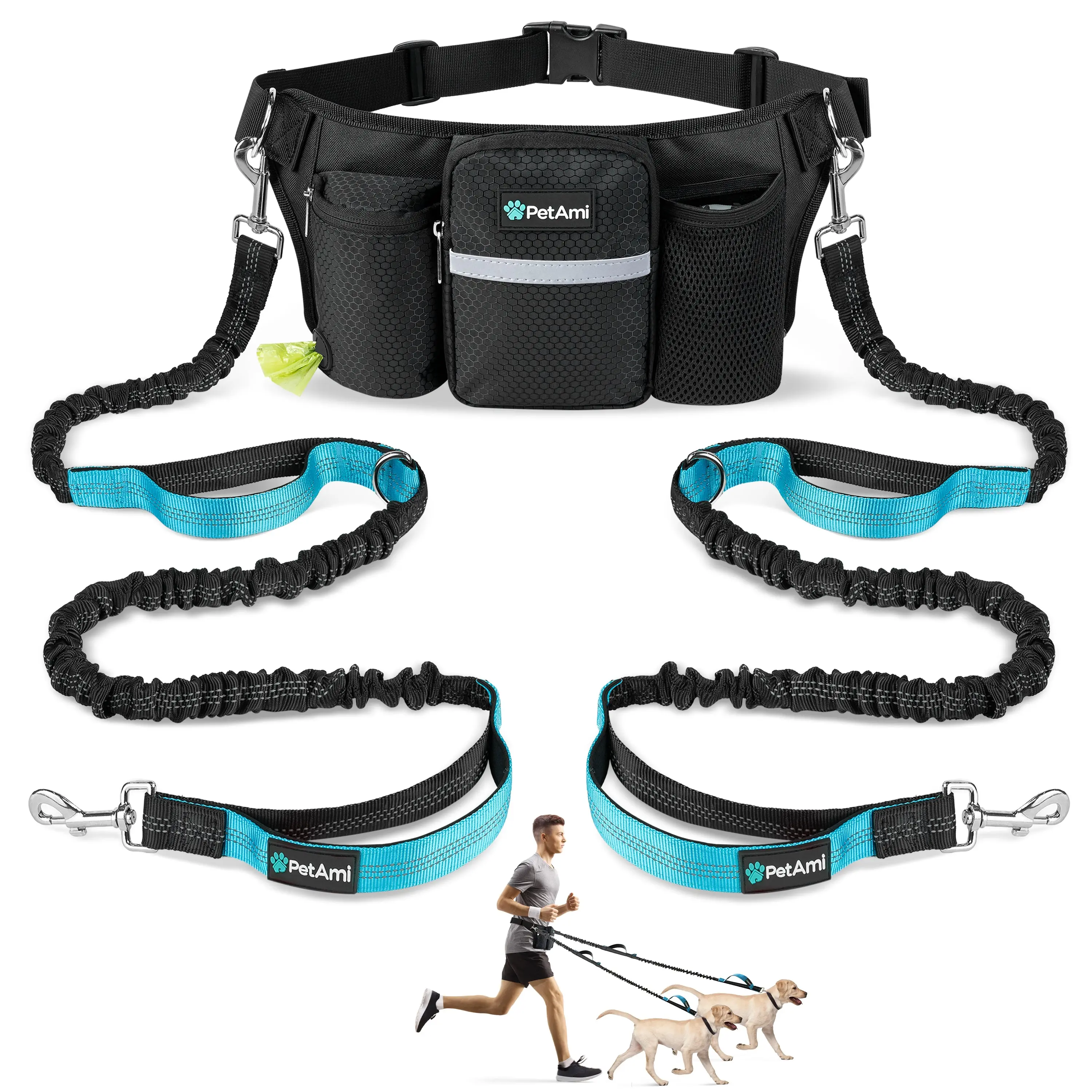 Premium Hands Free Dog Leash Bag