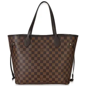 Pre-owned Louis Vuitton canvas Tote Bags NY155737 Damier Ebene Neverfull Mm