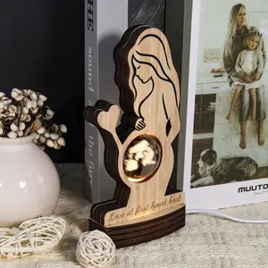 Custom Ultrasound Crystal Ball Lamp–Personalized Baby Sonogram Keepsake Gift,Pregnancy Reveal,Baby Shower Present,Nursery Night Light