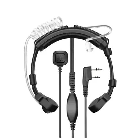 BAOFENG Throat Mic Air Duct Headset, Two-Way Radios Noise-Cancelling Earpiece for UV-32/UV-82/UV-9R/UV-5R/T20/17M Series, Ideal for Security Use, Headphones, Earphones, Enc Noise Cancellation