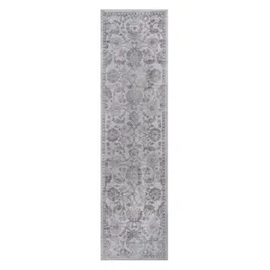 Marfi Grey-Silver Runner Rug 2'2'' x 8'