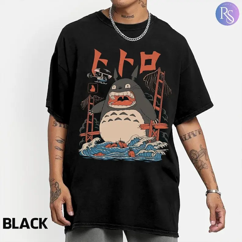 My Neighbor Totoro Shirt, Totoro Shirt, Hayao Miyazak Fans Gift For Women and Man, Studio Ghibli Gift