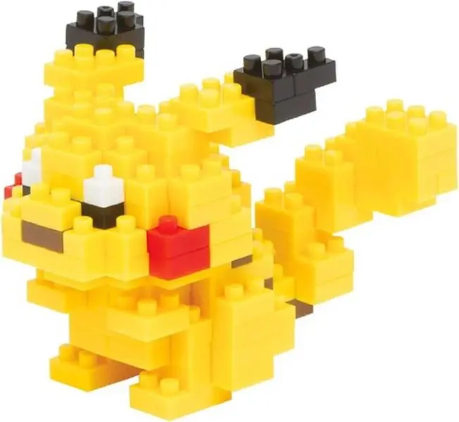Nanoblock Pokemon Series Pikachu Plastic Blocks Brick Set - TV/Movie Char., Ages 12+, Collectible Dainty Figurines [COLLECTIBLES]