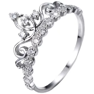 Guliette Verona Dainty Sterling Silver Princess Crown Ring