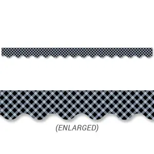 Black Gingham Border