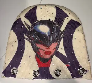 Yankee alien chrome girl diamond beanie