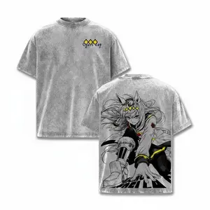 Oguri Cap T-Shirt – Uma Musume: Pretty Derby Vintage Washed Oversized Anime Graphic Tee, Casual Unisex Streetwear Top in Heavy Cotton, Manga Graphic Shirt for Dedicated Uma Musume Fans