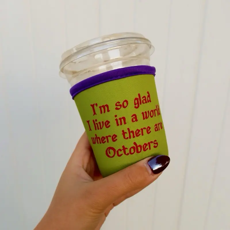 Autumn Iced Coffee Sleeve Autumn Iced Coffee Sleeve