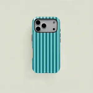 Stripe Pattern Print Phone Case, Heavy Duty Shockproof 2in1 Protective Cover, for iPhone 17 16 15 14 13 12 Pro Max, Samsung Galaxy S25 S24 S23 S22 Ultra Series Holiday Gift Minimalist Fashion Case