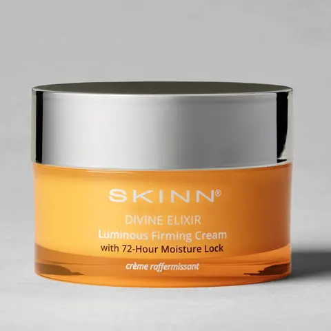 SKINN Cosmetics Divine Elixir Luminous Facial Firming Cream with 72-Hour Moisture Lock Hydrating Niacinamide Manuka Honey Skincare Lavender Glow Rejuvenating Smooth Radiance Nourishing Hydrate Daily - Moisturize