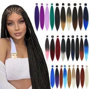 EZ Braiding Hair Extensions 8 Packs Pre-Stretched Braiding Hair for Women  Hair Extensions for Braids Cosplay Halloween Costume (30 Inch, Available in various colors)