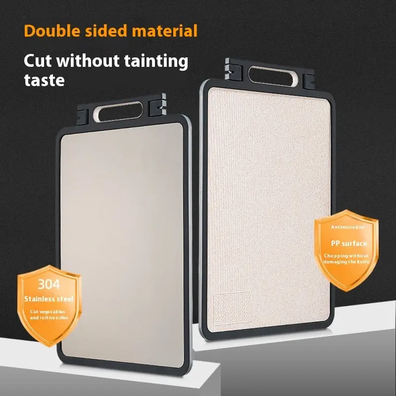 Double-Sided Stainless Steel Cutting Board